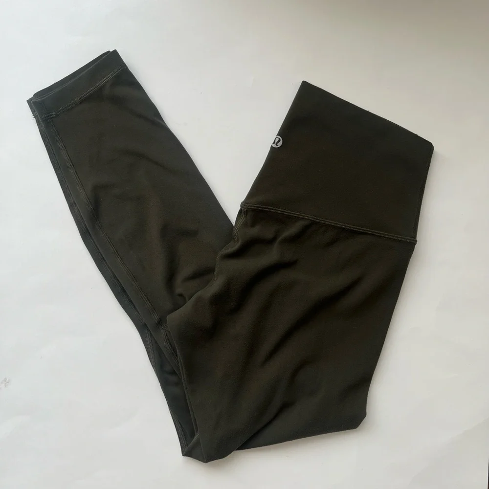 Lululemon align high rise leggings dark olive 6